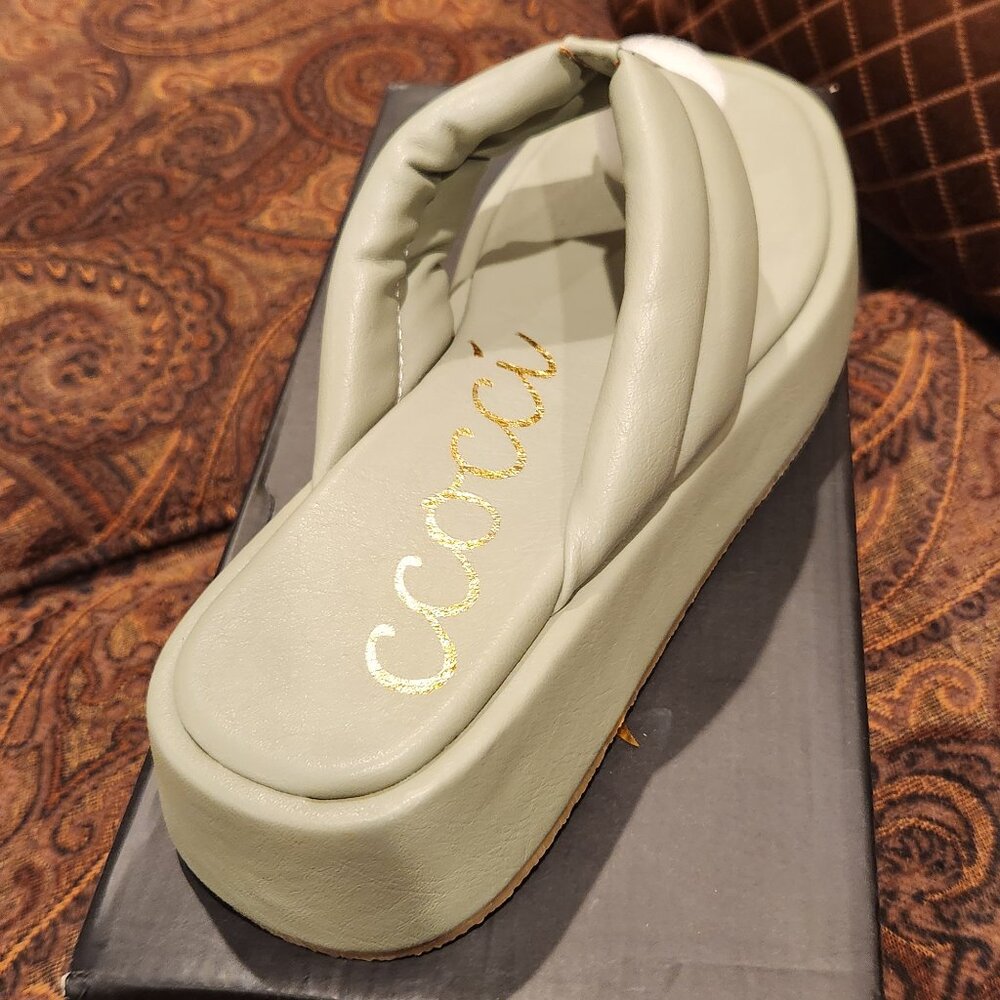 The Bonnie Platform Sandal in Sage